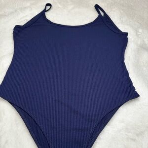 Poof! Deep Blue women’s Bodysuit